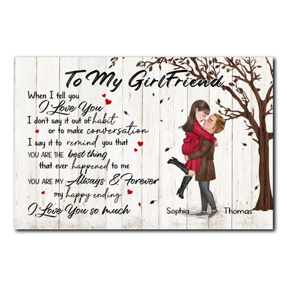 You're My Always And Forever Poster Personalized Gift For Girlfriend