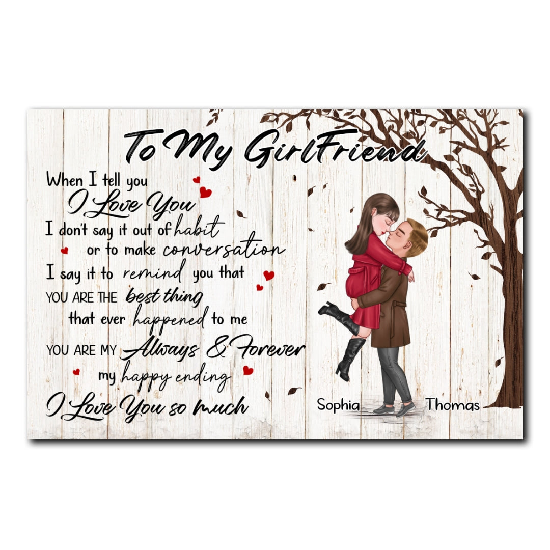 You're My Always And Forever Poster Personalized Gift For Girlfriend