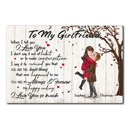 You're My Always And Forever Poster Personalized Gift For Girlfriend