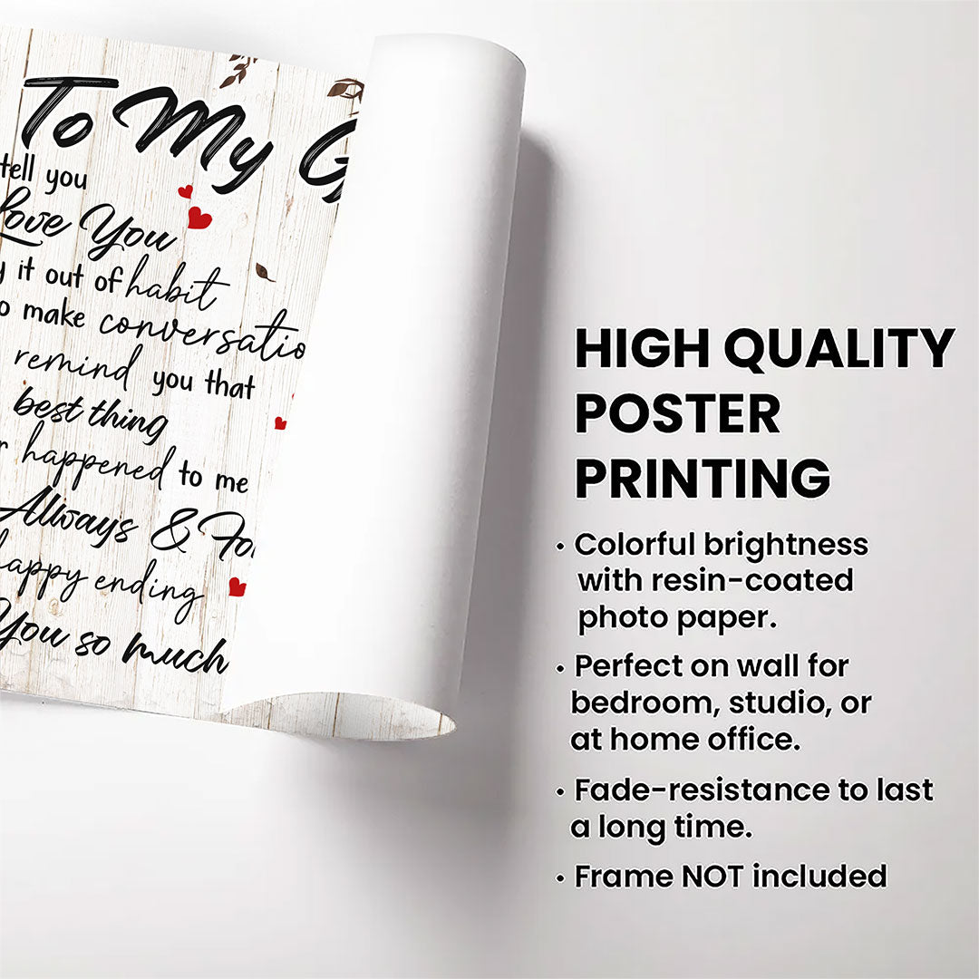 You're My Always And Forever Poster Personalized Gift For Girlfriend