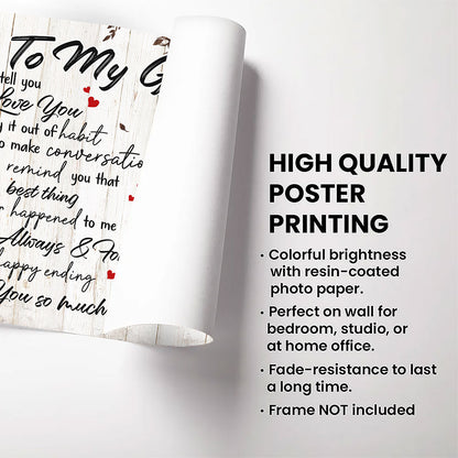 You're My Always And Forever Poster Personalized Gift For Girlfriend