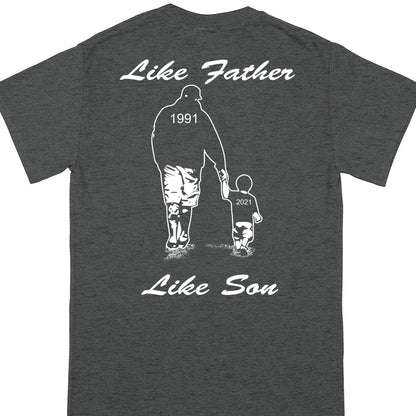 Like Father Like Son T-Shirts Personalized Gift For Dad And Son