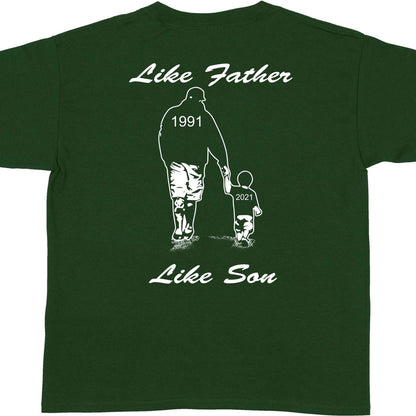 Like Father Like Son T-Shirts Personalized Gift For Dad And Son