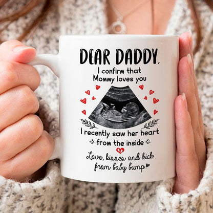 Personalized Gift For Dad To Be Mommy Loves You Mug