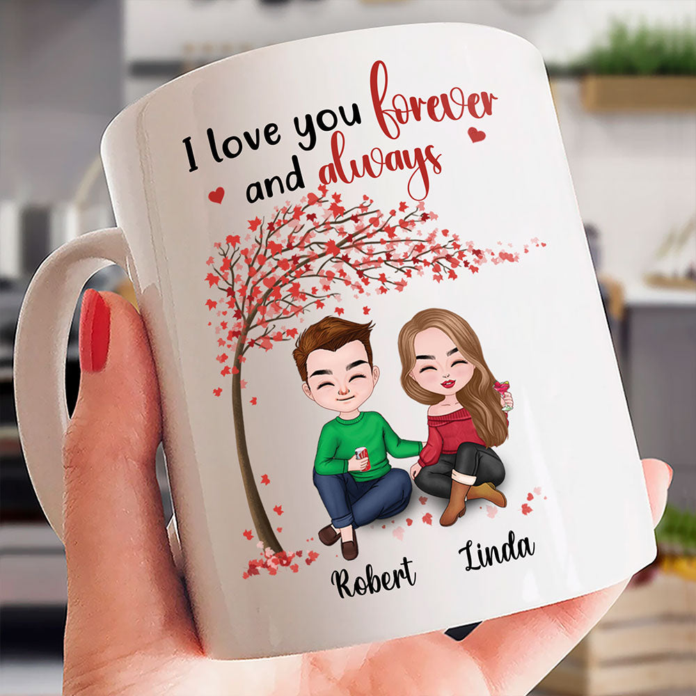 I Love You Forever And Always Mug Personalized Gift For Couple
