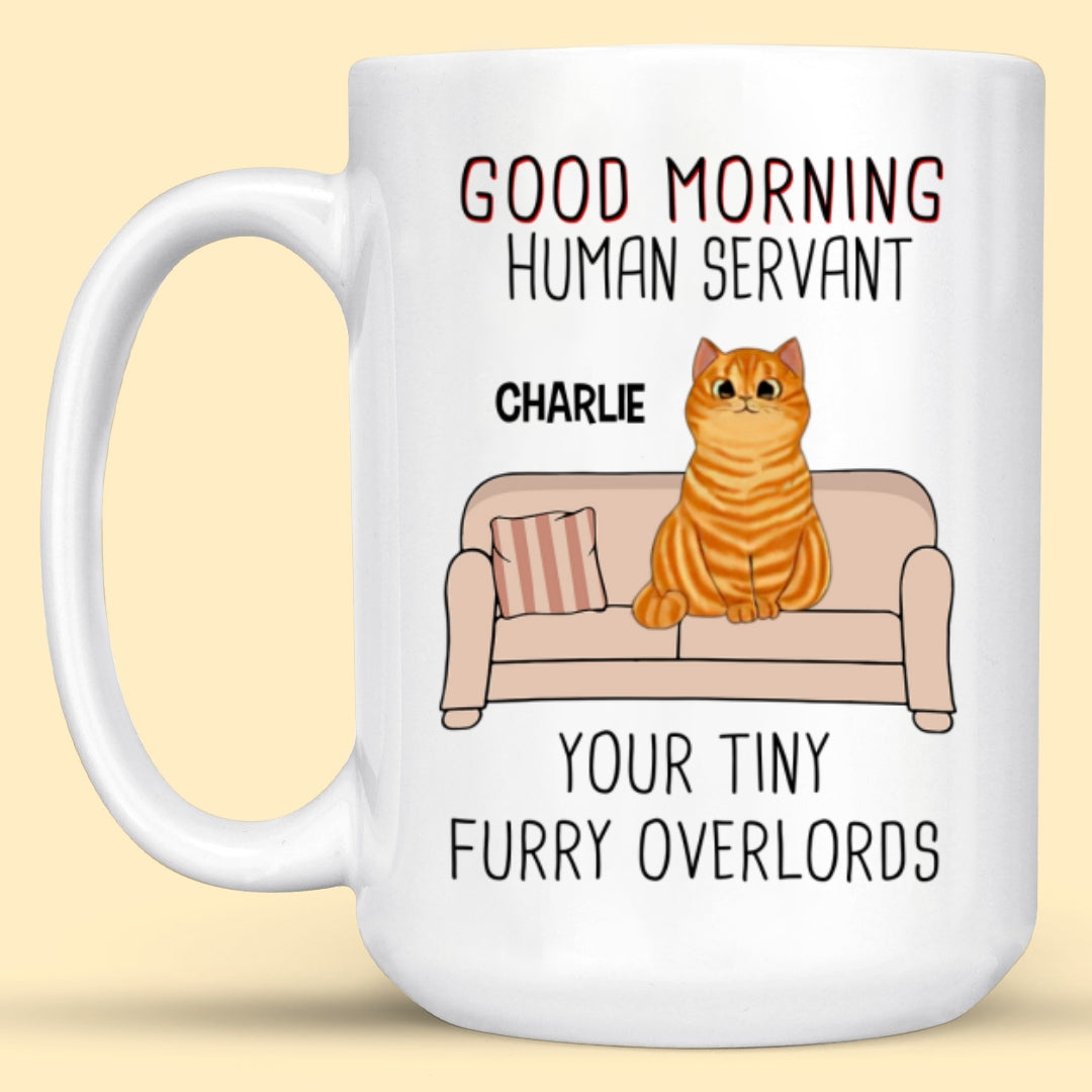 From Tiny Furry Overlords Mug Personalized Gift For Cat Lovers