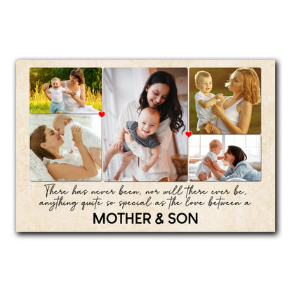 Special Love Between Mother & Son/Daughter Canvas Personalized Gift For Mom
