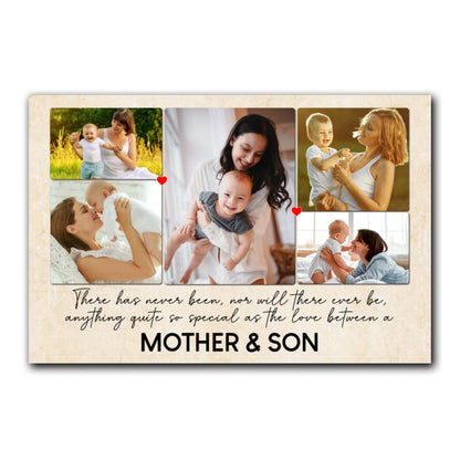 Special Love Between Mother & Son/Daughter Canvas Personalized Gift For Mom