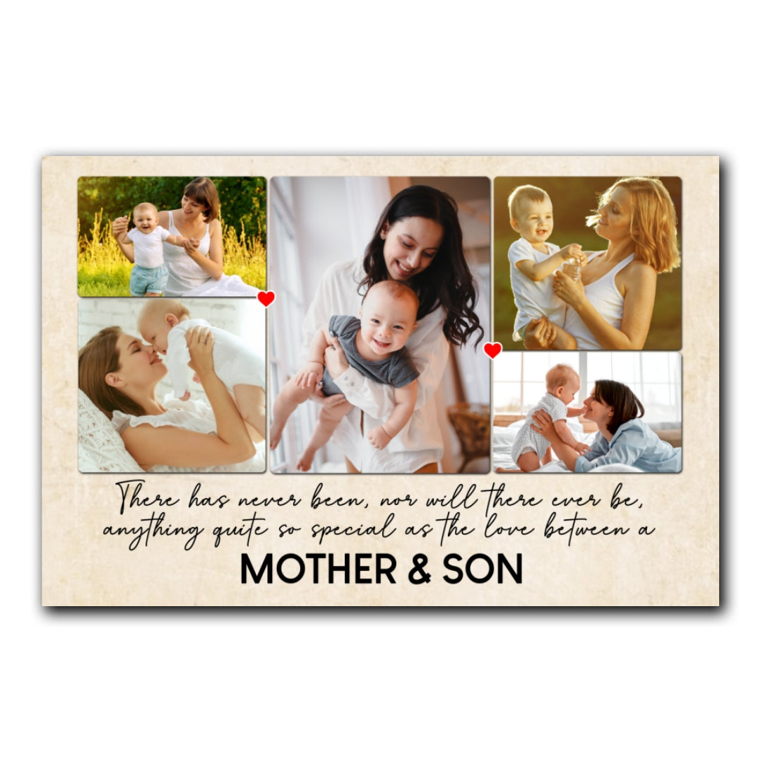 Special Love Between Mother & Son/Daughter Canvas Personalized Gift For Mom