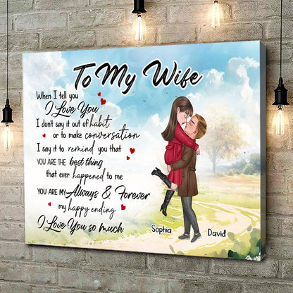 You're My Always And Forever Canvas Personalized Gift For Wife