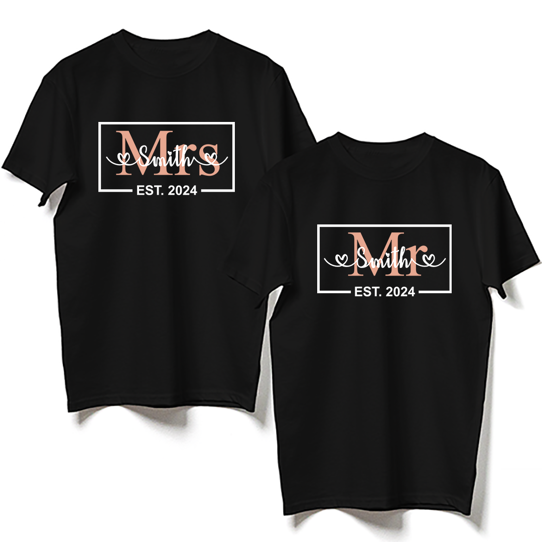 Wife Husband Couple Mr Mrs Funny Personalized Shirt