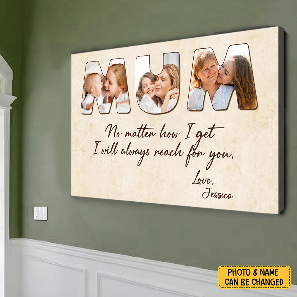 Always Reach For You Mom Canvas Personalized Gifts For Mom