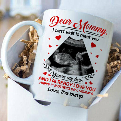 Personalized First Mother's Day Gift For Mom To Be I Already Love You Mug