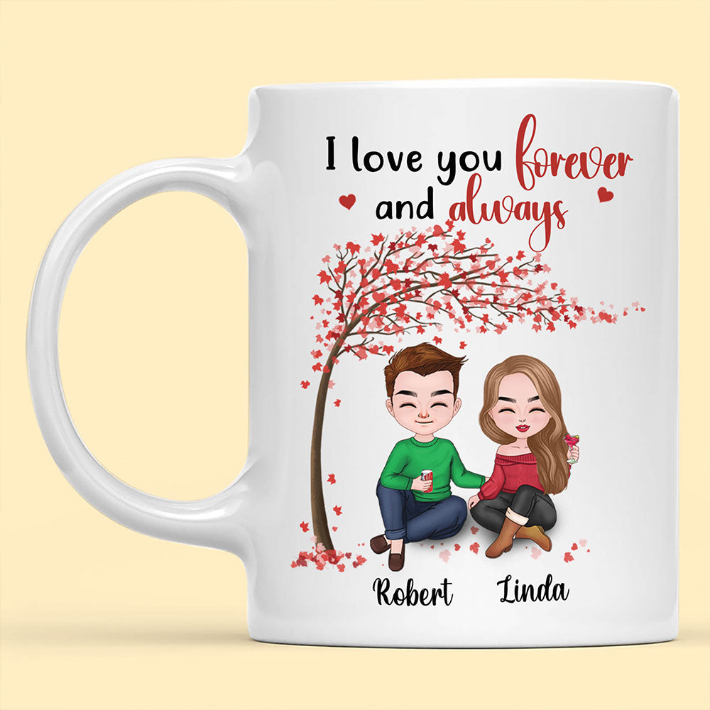 I Love You Forever And Always Mug Personalized Gift For Couple