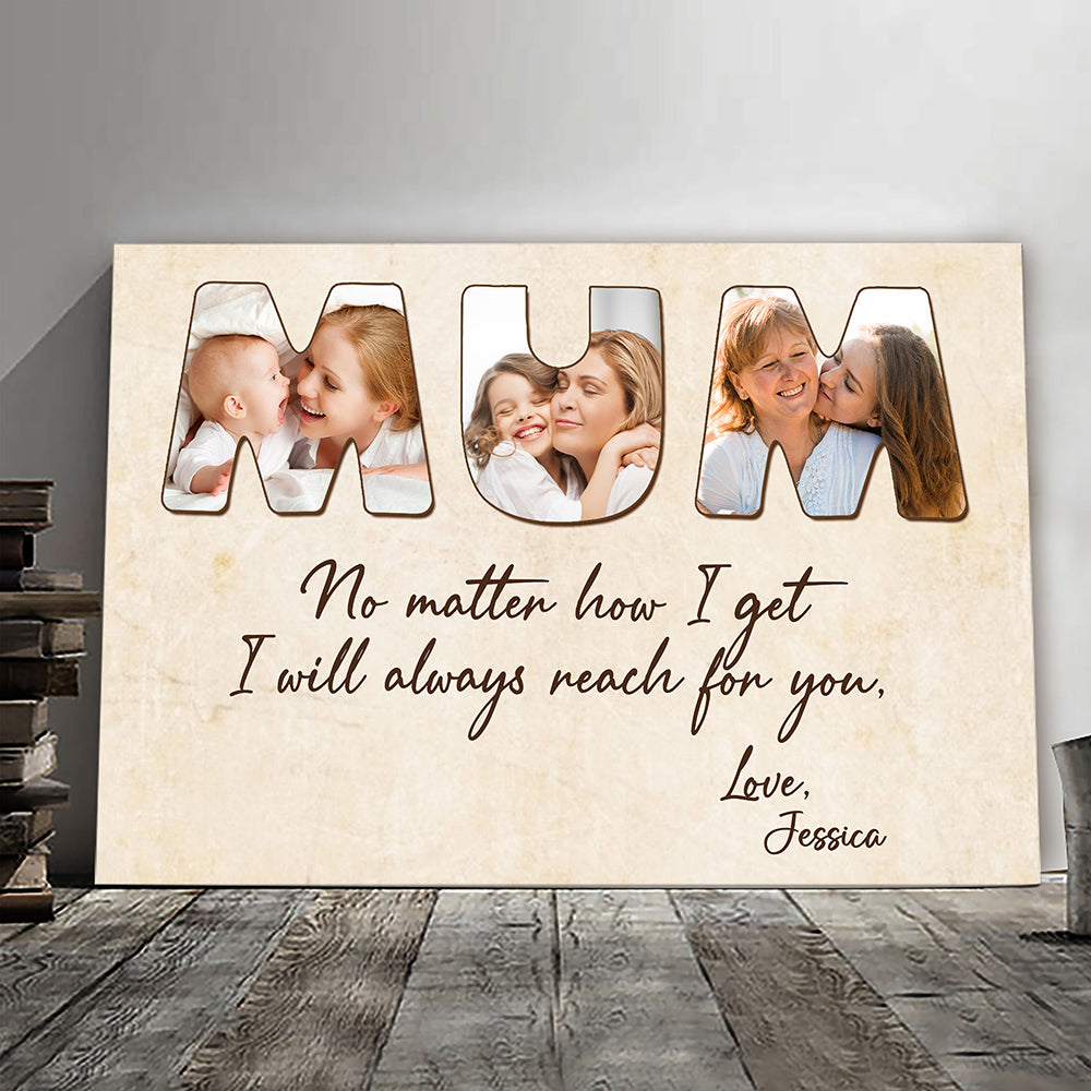 Always Reach For You Mom Canvas Personalized Gifts For Mom