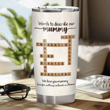 Words To Describe Mummy Crossword Fat Tumbler Personalized Gift For Mum