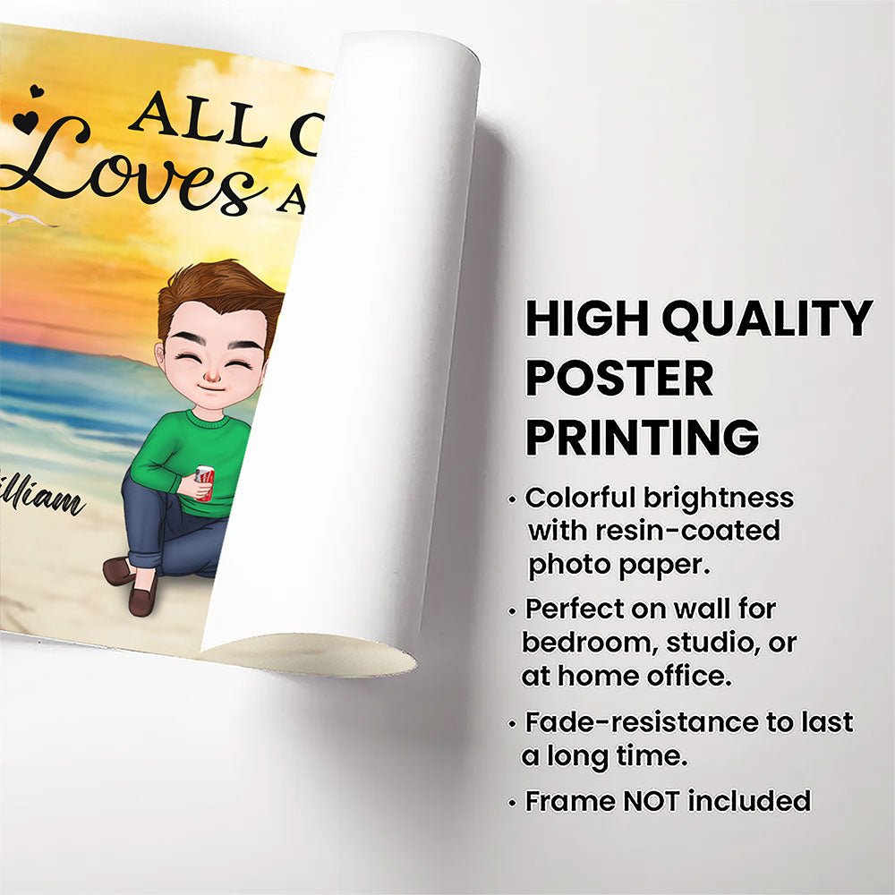 All Of Me Loves All Of You Poster Personalized Gift For Couple