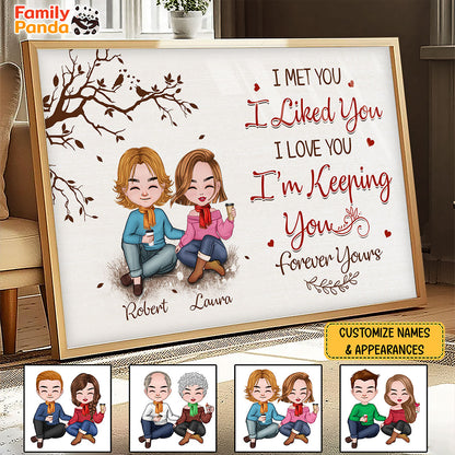 I'm Keeping You Forever Yours Poster Personalized Gift For Couple