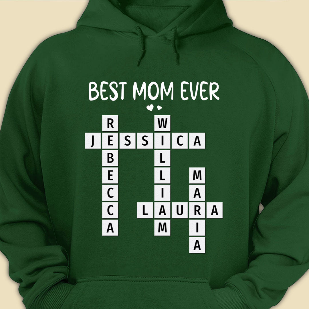 Best Mom Ever Crossword Puzzle Shirt Personalized Gift For Mother