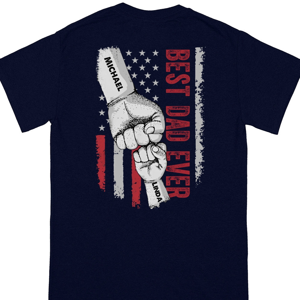 Best Dad Ever T-shirt Personalized Gift For Stepdad