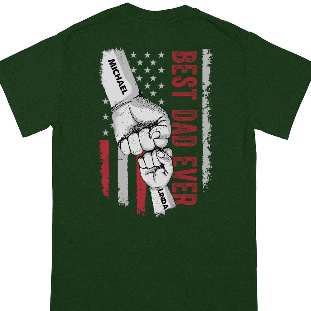 Best Dad Ever T-shirt Personalized Gift For Stepdad