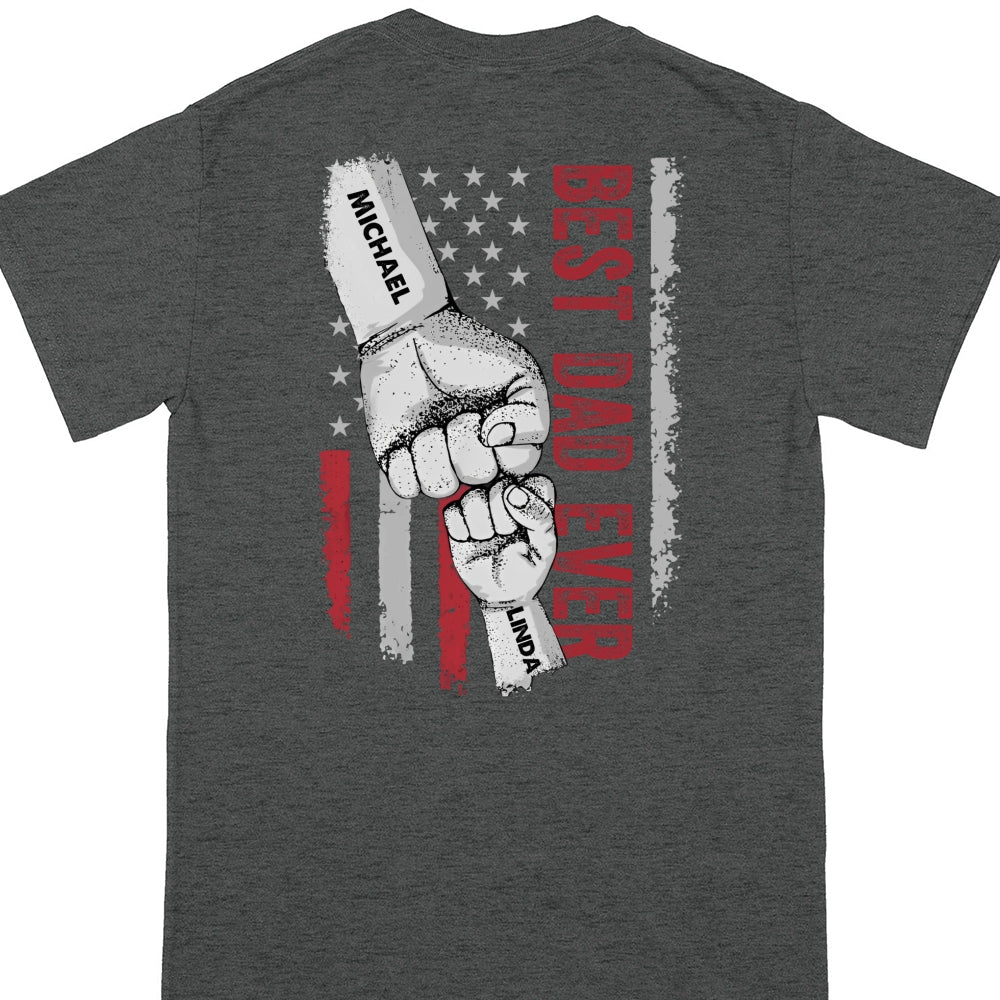 Best Dad Ever T-shirt Personalized Gift For Stepdad