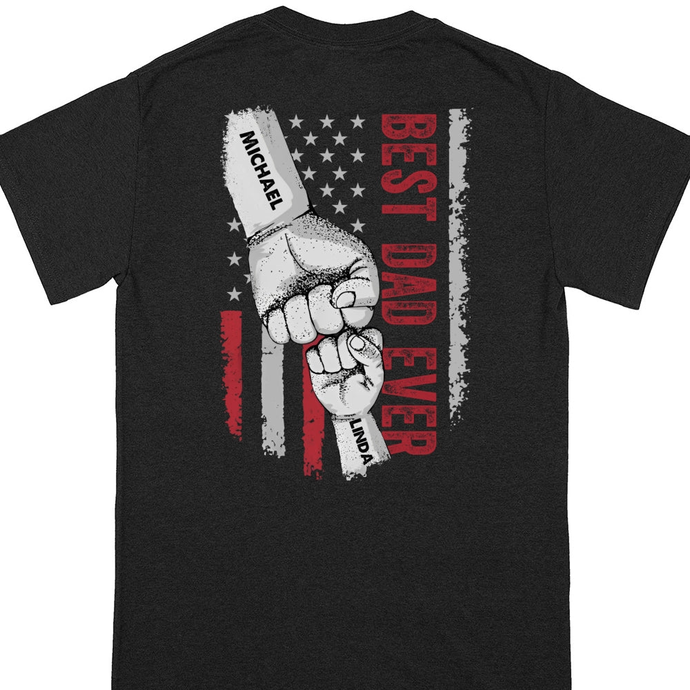 Best Dad Ever T-shirt Personalized Gift For Stepdad