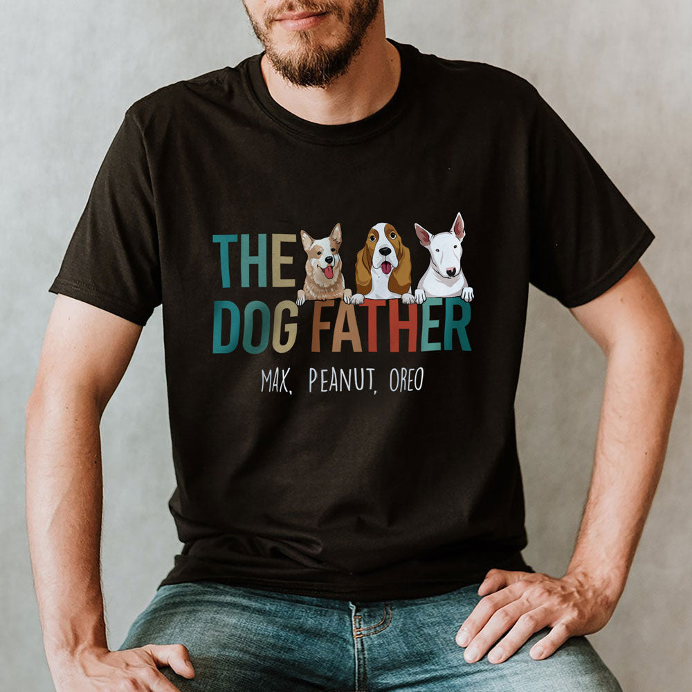 The Dog Father Funny Personalized Shirt Gift For Dog Dad