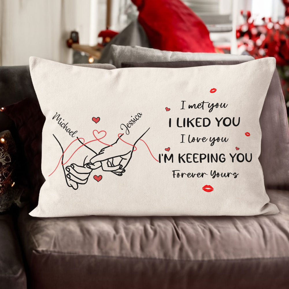 Forever Yours Pillow Personalized Gift For Couple