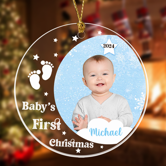 Baby First Christmas Ornament Personalized Gift For New Parents