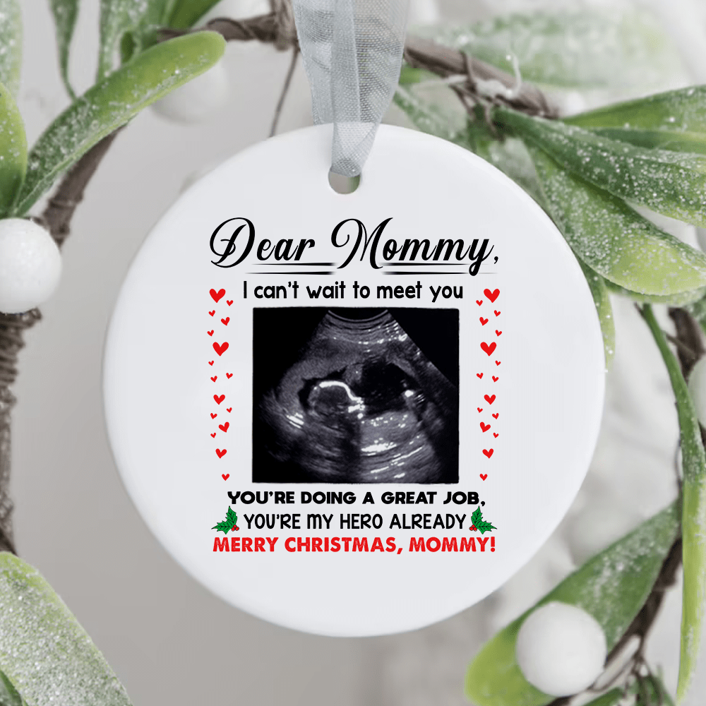 You’re My Hero Christmas Ornament Personalized Gift For Mom To Be