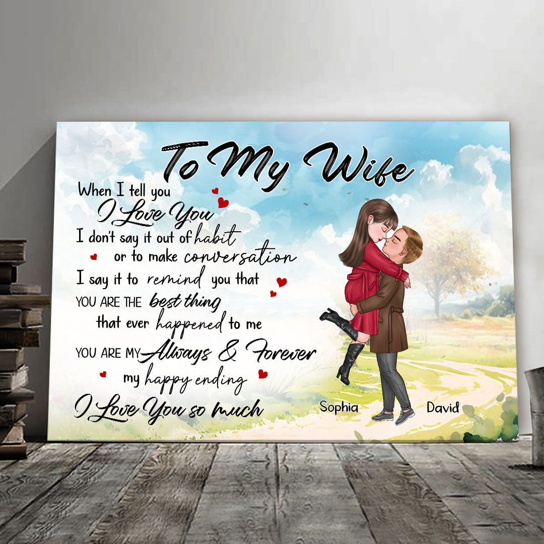 You're My Always And Forever Canvas Personalized Gift For Wife