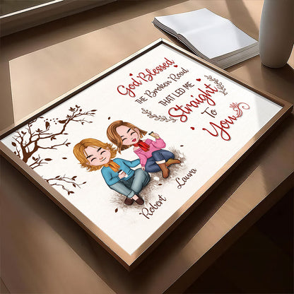 God Blessed Couple Poster Personalized Gift For Him For Her
