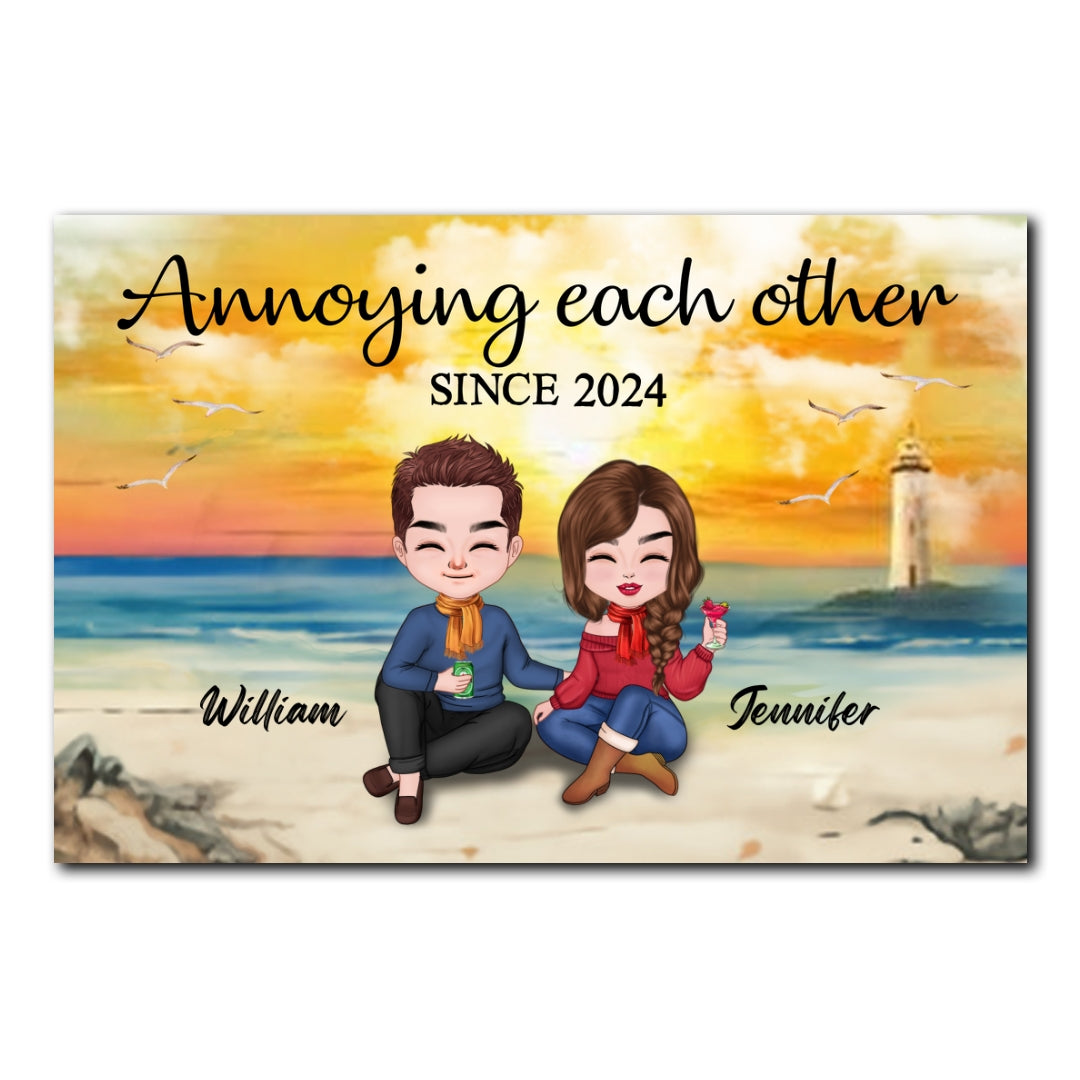Annoying Each Other Poster Personalized Gift For Couple