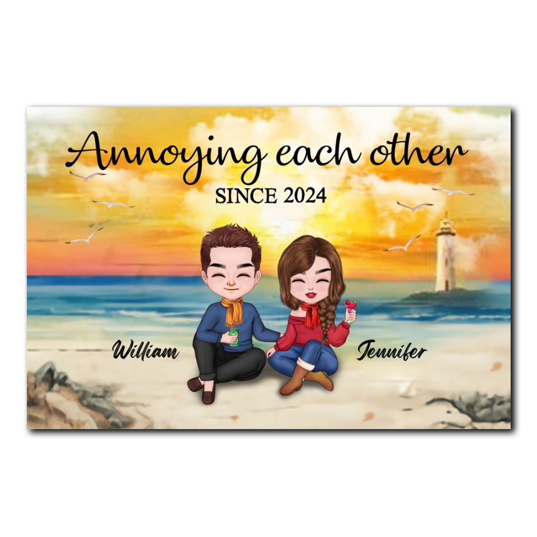 Annoying Each Other Poster Personalized Gift For Couple