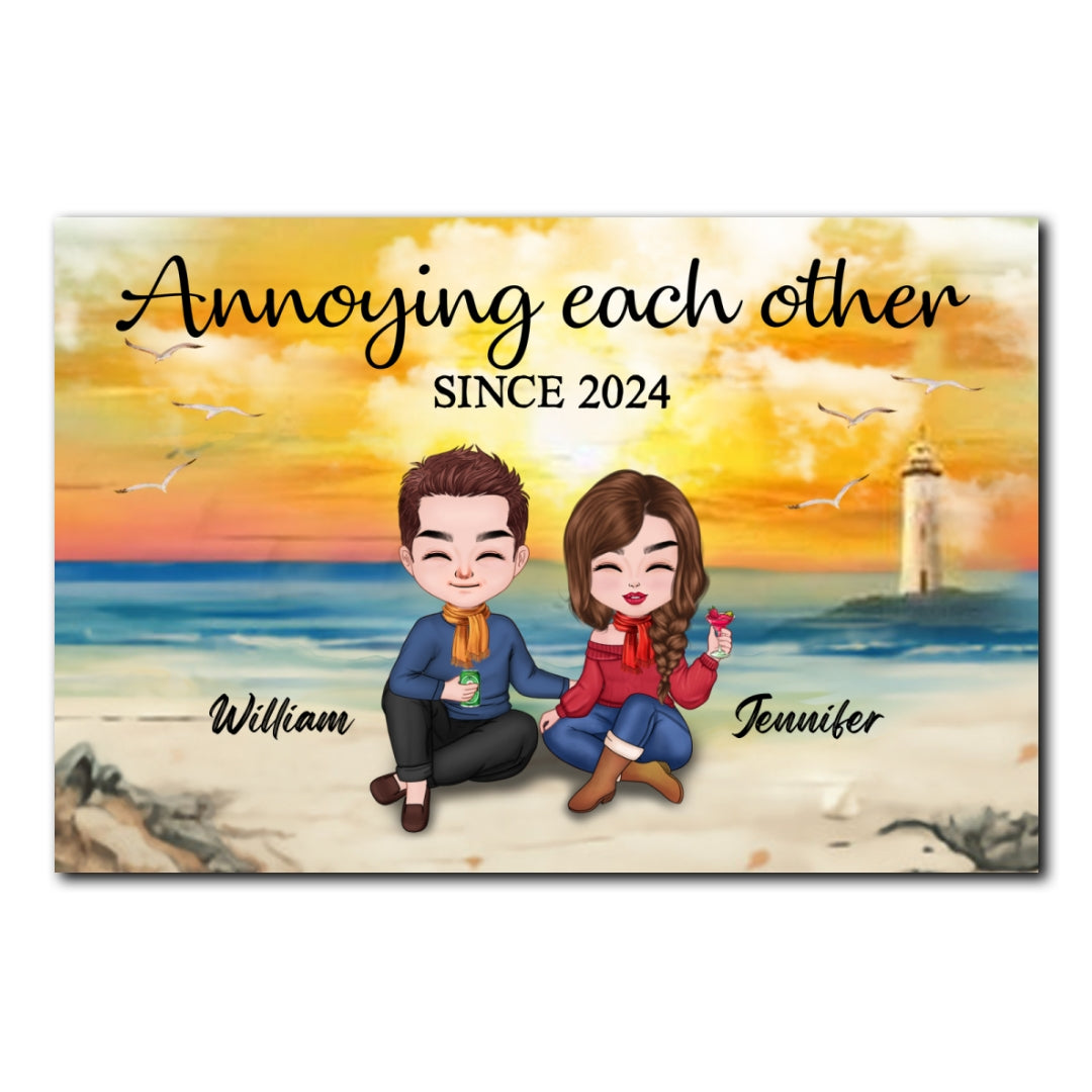 Annoying Each Other Poster Personalized Gift For Couple