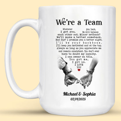 Personalized Pinky Swear We're Team Ceramic Mug Gift For Couple