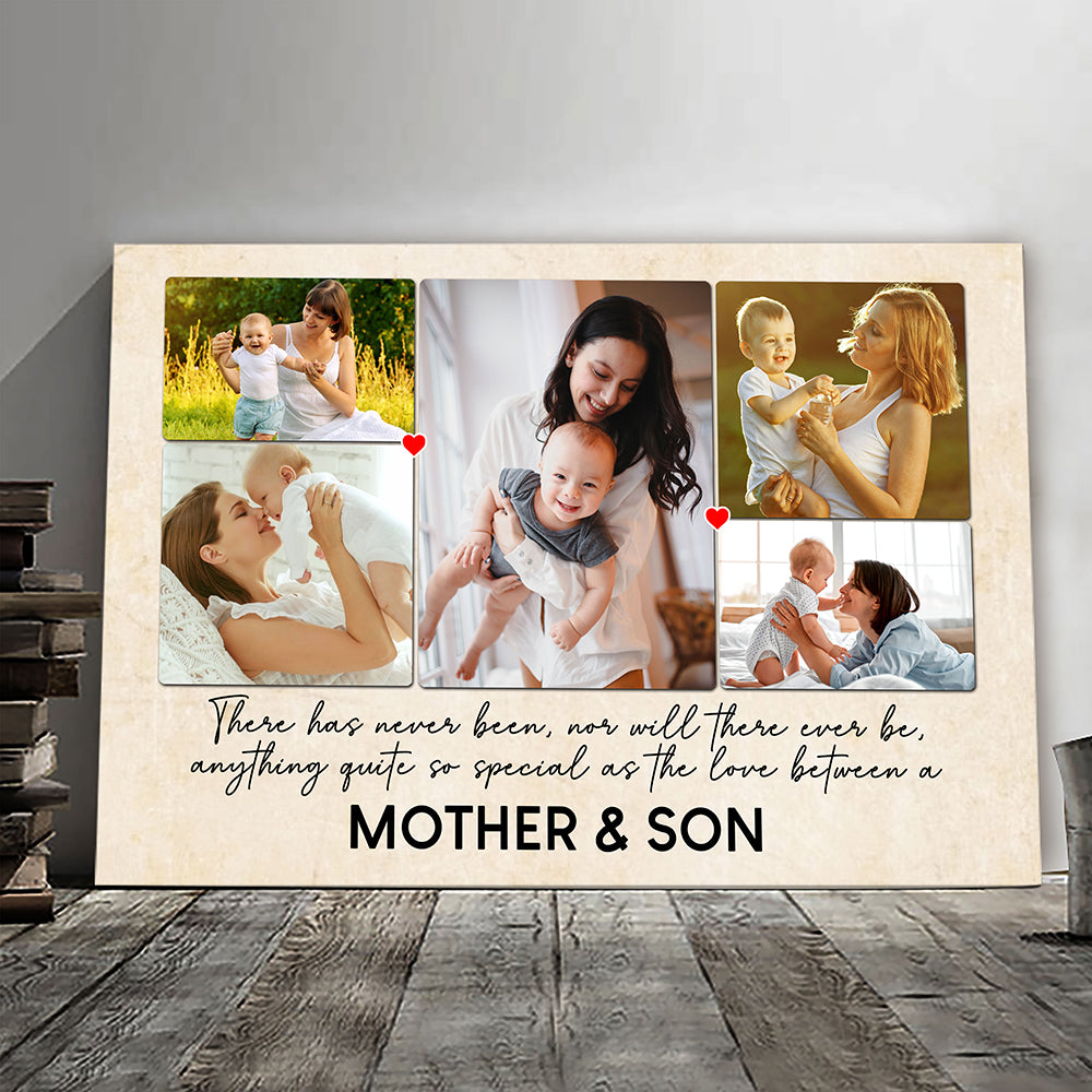 Special Love Between Mother & Son/Daughter Canvas Personalized Gift For Mom