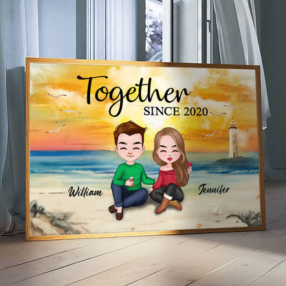 Together Poster For Couple Personalized Gift For Him For Her