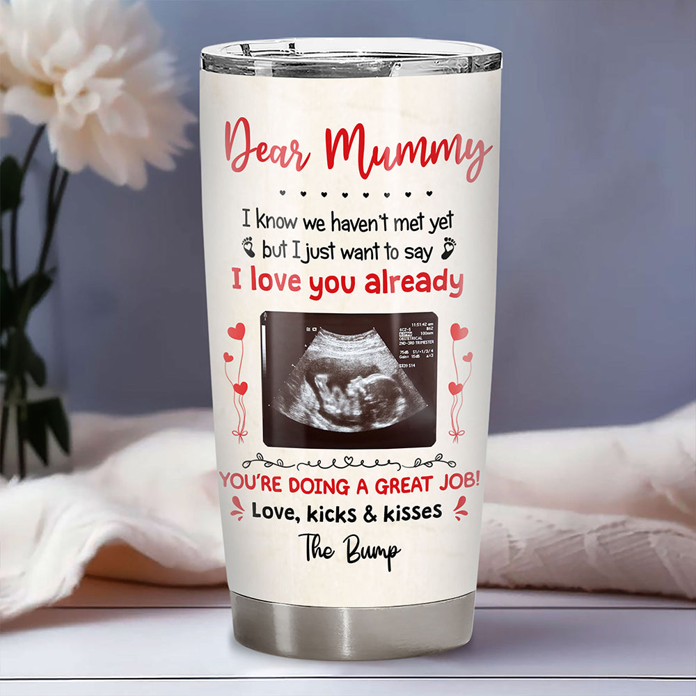 I Love You Lots Already Fat Tumbler Personalized Gift For Mom To Be