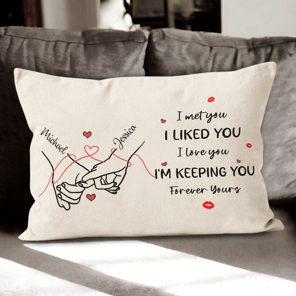 Forever Yours Pillow Personalized Gift For Couple