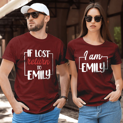 Couple Anniversary If Lost Return To Funny Personalized Matching Shirt