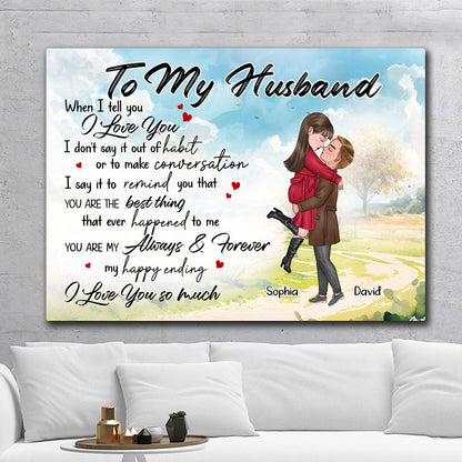 You're My Always And Forever Canvas Personalized Gift For Husband