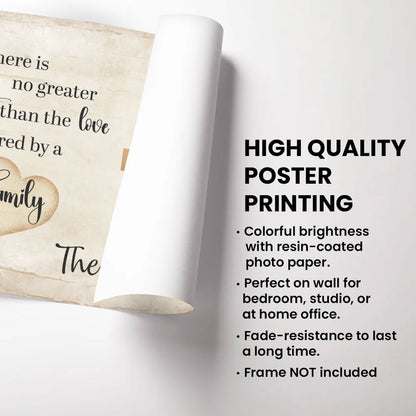 There Is No Greater Crossword Poster Personalized Gift For Family