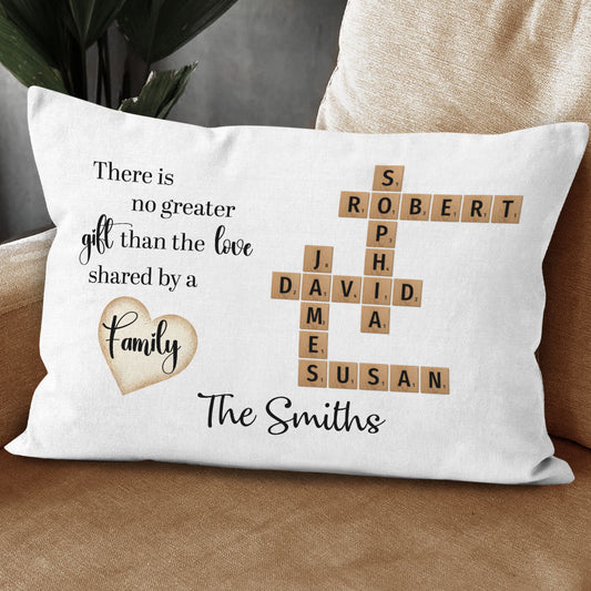 There Is No Greater Crossword Pillow Personalized Gift For Family