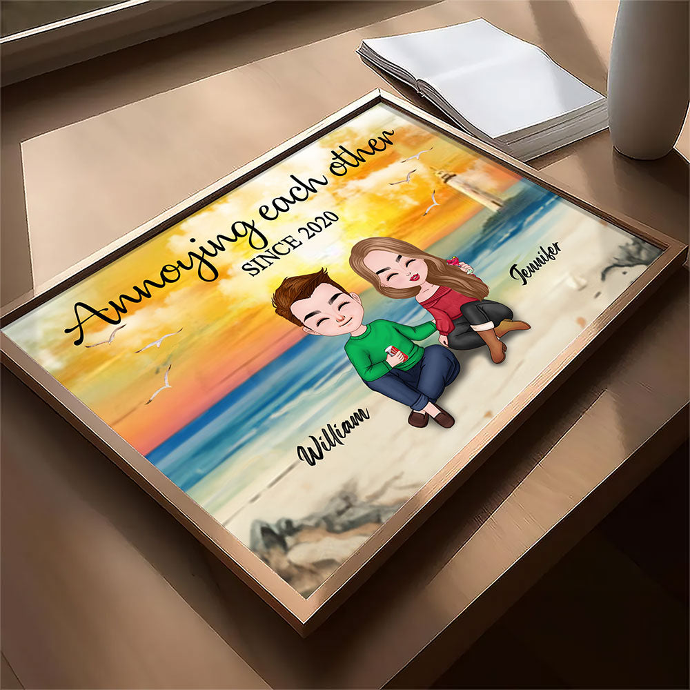 Annoying Each Other Poster Personalized Gift For Couple