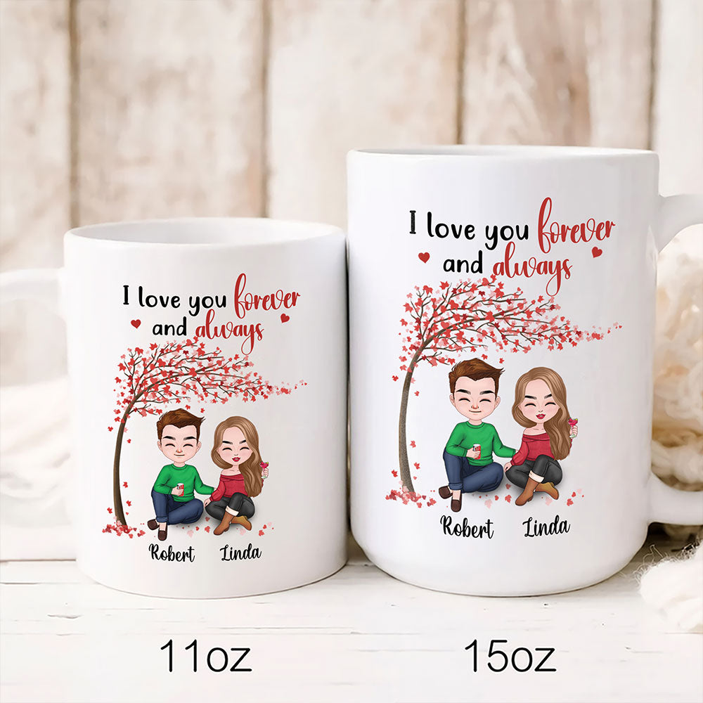 I Love You Forever And Always Mug Personalized Gift For Couple