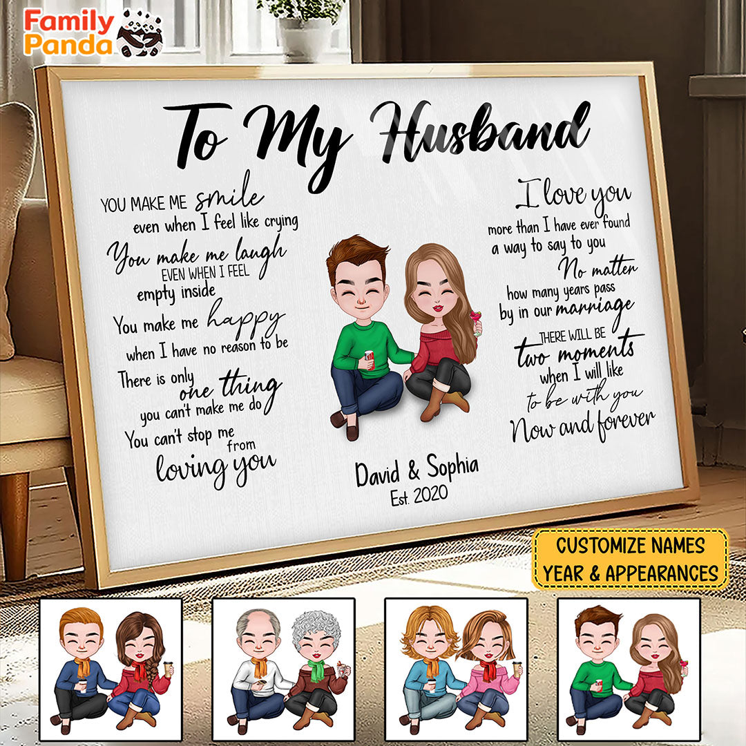 Can't Stop Loving You Poster Personalized Gift For Husband