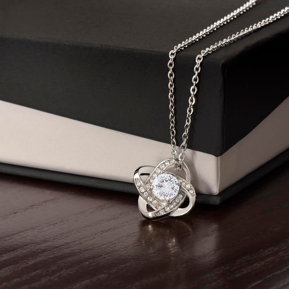 Love Knot Necklace - Gold Finish - Gift For Her
