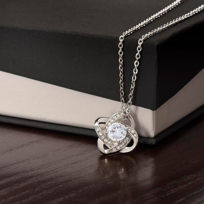 Love Knot Necklace - Gold Finish - Gift For Her